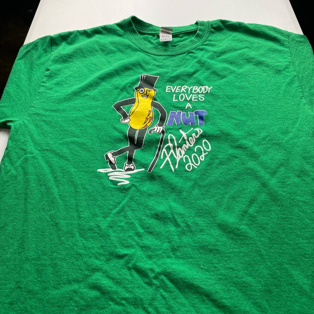 Planters Green Tee Shirt Size L